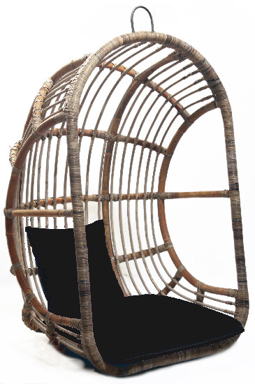 Egg hanging chair with cushion | Van Der Leeden 1915