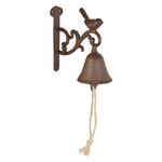 Wall bell with bird 