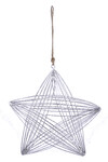 Wire star, silver, large|Ego Dekor