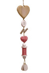 Heart pendant and button, 4 x 10 x 50 cm | Ego Dekor