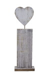 Dekorácia drevená, srdce, 10 x 24 x 76 cm|Ego Dekor