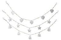 Garland with hearts, white|Ego Dekor