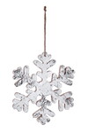 Snowflake curtain, white, V|Ego Dekor