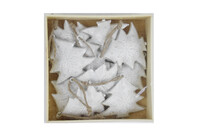 Tree decoration, white, box, S10|Ego Dekor