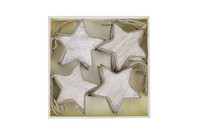 Decoration star, brown, box box with 12 pieces|Ego Dekor