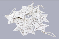 Star decoration, set of 10, white | Ego Dekor