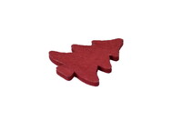 Tree decoration red, wooden|Ego Dekor