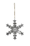 Snowflake curtain, silver|Ego Dekor