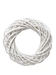 Rattan wreath, white, XL|Ego Dekor