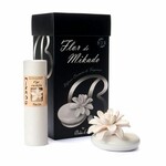 Ceramic diffuser, white, oval, Flor de Vainilla, diameter 12 cm, fragrance essence 200 ml is included in the package! (SALE)|Boles d'olor