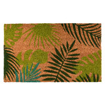 Wycieraczka „BEST FOR BOOTS” z tropikalnymi liśćmi, brązowo-zielona, ??75 x 45 cm|Esschert Design