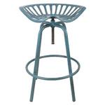 Krzesło „TRACTOR”, niebieskie, 70 cm (WYPRZEDAŻ)|Esschert Design