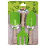 Detský set hrabličky a dve lopatky zelený 28 cm | Esschert Design