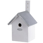 Pudełko „BEST FOR BIRDS” dla sikorki modrej, białe 31 cm|Esschert Design