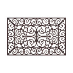 Wycieraczka żeliwna „BEST FOR BOOTS”, prostokątna ze zdobieniami, czerwono-brązowa, 72 x 46 cm|Esschert Design