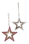 Star with border, package contains 2 pieces!, M|Ego Dekor