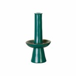Vase with shelf 13cm|0.3L, LE JARDIN, green (cedar) (SALE)|Costa Nova