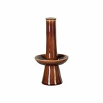 Vase with shelf 13cm|0.3L, LE JARDIN, brown (mahogany) (SALE)|Costa Nova