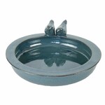 ESSCHERT DESIGN Pítko pro ptáky keramické, modrá, pr. 30,7 cm