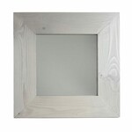 ESSCHERT DESIGN (DOPRODEJ POSLEDNÍCH KOUSKŮ) Zrcadlo dřevěný rám, bílá vymývaná, v. 49,2 cm
