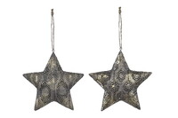 Decoration star, V, package contains 2 pieces!|Ego Dekor