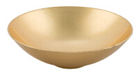 Plastic bowl, gold, dia. 22 cm * (SALE)|Ego Dekor