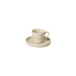 Coffee cup with saucer 0.09L, LAGOA, cream|Pedra|Costa Nova