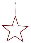 Závěs hvězda, červená, pr. 18cm|Ego Dekor