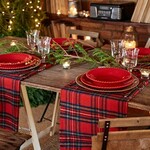 Tablecloth 37x47cm, CELTA, Scottish plaid (SALE)|Costa Nova