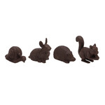 Decoration - cast iron animals, package contains 4 pieces!, 11 cm, 14 cm, 15 cm, 17 cm|Esschert Design