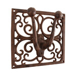 Cast iron double hook hanger|Esschert Design