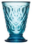 Glass on leg 0.2L, LYONNAIS, blue|azure (SALE)|La Rochere