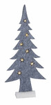 Felt fir tree, LED, grey, 24x6x52cm (SALE)|Ego Dekor