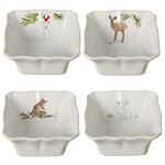 Miska zapékací 12cm|0,36L, DEER FRIENDS, bílá, set 4ks (DOPRODEJ)|Casafina