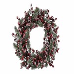 Frozen fruit wreath, red/green, 50x50x15cm, pc|Ego Dekor
