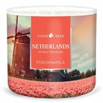 Candle WORLD TRAVELER 0.45 KG NETHERLANDS -STROOPWAFLES, aromatic in a jar|Goose Creek
