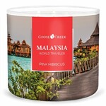 Świeca WORLD TRAVELER 0,45 KG MALAYSIA - PINK HIBISCUS, aromatyczna w słoiczku|Goose Creek