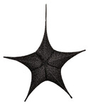 Fabric star, black, M (SALE)|Ego Dekor