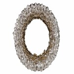 Wreath, cone scales, glitter, gold, dia. 30cm|Ego Decor