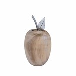 Decoration apple, wooden, 8cm, brown|Ego Dekor