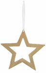 Star curtain, gold, 18x18x1.5cm (SALE)|Ego Dekor