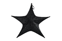 Fabric star, black, V (SALE)|Ego Dekor