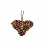 Cinnamon heart pendant, brown, dia. 11cm|Ego Decor