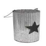 Candlestick lantern STAR, 19cm, metal|Ego Dekor