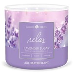 Świeca AROMATHERAPY 0,41 KG LAVENDER SUGAR, aromatyczna w słoiczku, 3 knoty|Goose Creek