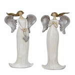 Angel Amabel with a heart, white, 6.5x18x3.5cm, package contains 2 pieces!|Ego Dekor