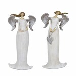 Angel Amabel with a heart, beige, 8x26x4.5cm, package contains 2 pieces!|Ego Dekor