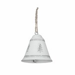 Tree bell, white, 7.5x12x7.5cm, pc|Ego Dekor