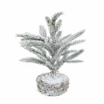 Drzewo w ozdobnej okrywie mchu śnieżnego, zielone, 18x43x18cm, szt|Ego Dekor