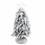 Drzewo w jutowym opakowaniu dekoracyjnym śnieżny, zielony, 20x66x20cm, szt|Ego Dekor